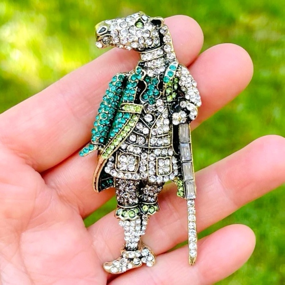 Knight Brooch Knight Pin Rhinestone Knight Pendant Horse Head Human Body Brooch